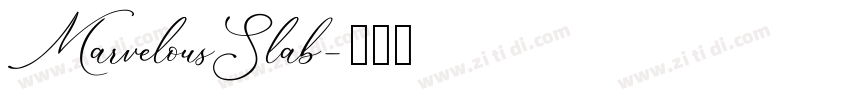 MarvelousSlab字体转换