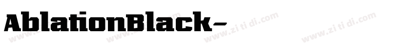 AblationBlack字体转换