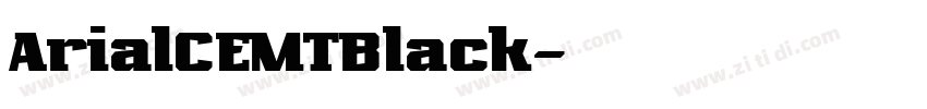 ArialCEMTBlack字体转换