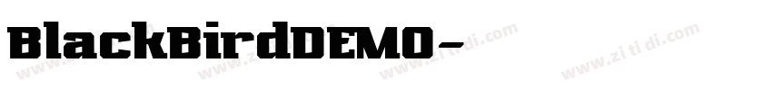 BlackBirdDEMO字体转换