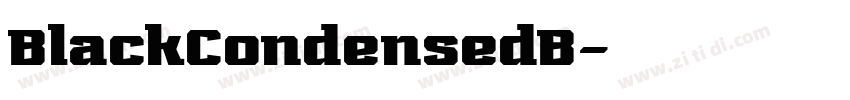 BlackCondensedB字体转换 BlackCondensedB字体转换