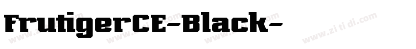 FrutigerCE-Black字体转换