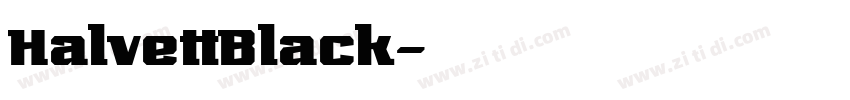 HalvettBlack字体转换