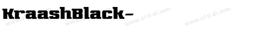 KraashBlack字体转换
