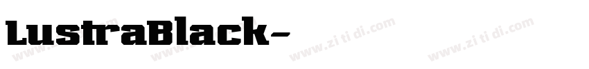 LustraBlack字体转换