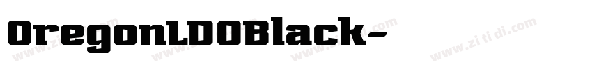 OregonLDOBlack字体转换