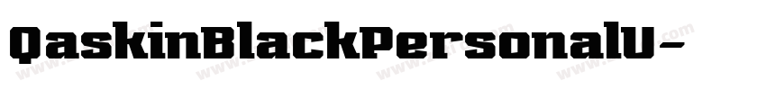 QaskinBlackPersonalU字体转换