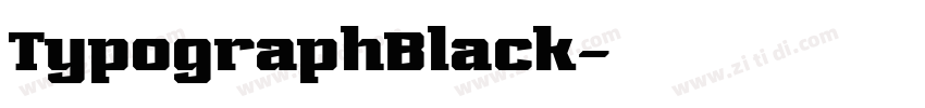 TypographBlack字体转换
