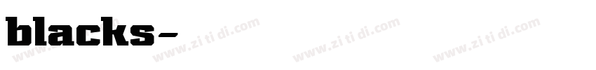 blacks字体转换