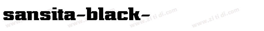 sansita-black字体转换