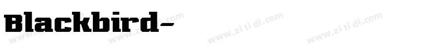 Blackbird字体转换