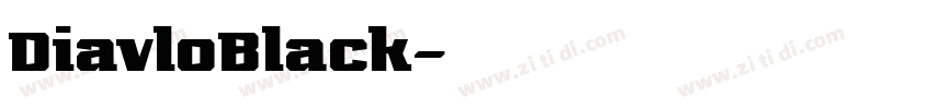 DiavloBlack字体转换