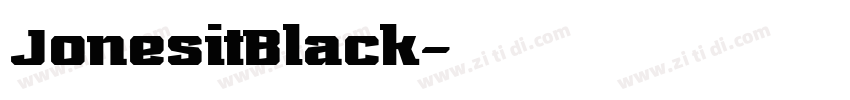 JonesitBlack字体转换