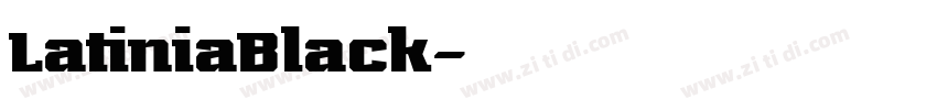 LatiniaBlack字体转换