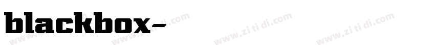 blackbox字体转换