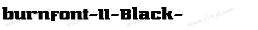 burnfont-11-Black字体转换 burnfont-11-Black字体转换