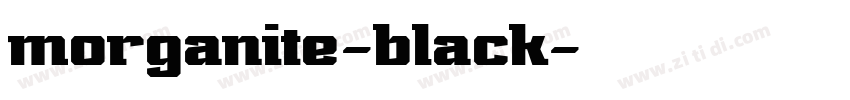 morganite-black字体转换