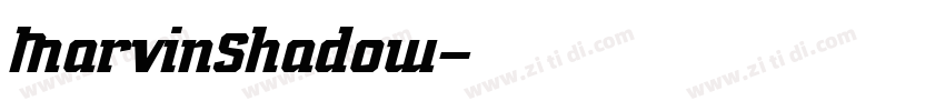 MarvinShadow字体转换