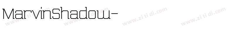 MarvinShadow字体转换