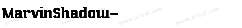 MarvinShadow字体转换