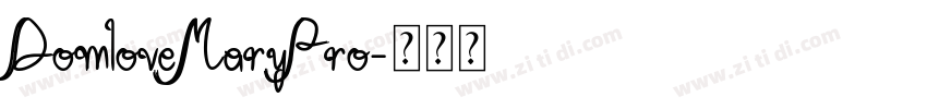 DomloveMaryPro字体转换