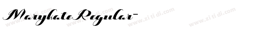 MarykateRegular字体转换