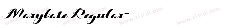 MarykateRegular字体转换