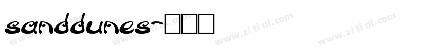 sanddunes字体转换