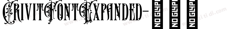 CrivitFontExpanded字体转换 CrivitFontExpanded字体转换