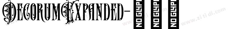DecorumExpanded字体转换