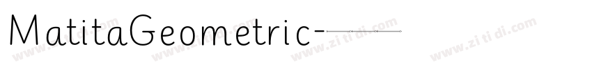 MatitaGeometric字体转换 MatitaGeometric字体转换