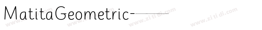 MatitaGeometric字体转换 MatitaGeometric字体转换