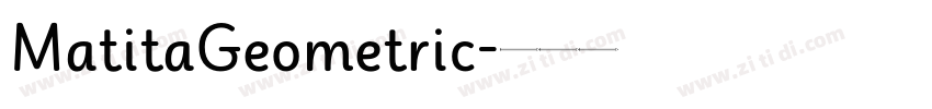MatitaGeometric字体转换 MatitaGeometric字体转换