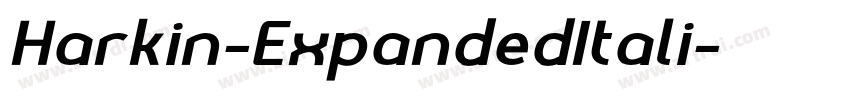 Harkin-ExpandedItali字体转换