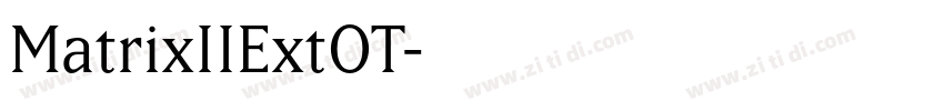 MatrixIIExtOT字体转换