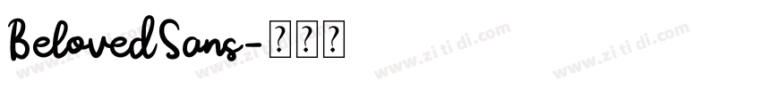BelovedSans字体转换
