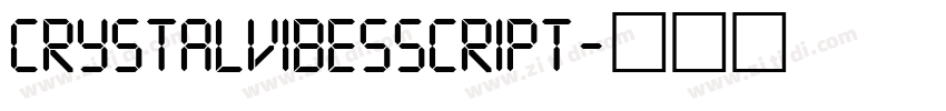 CrystalVibesScript字体转换