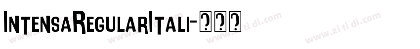 IntensaRegularItali字体转换