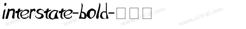 interstate-bold字体转换