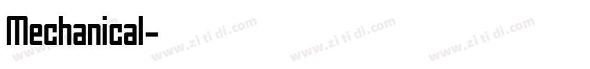 Mechanical字体转换