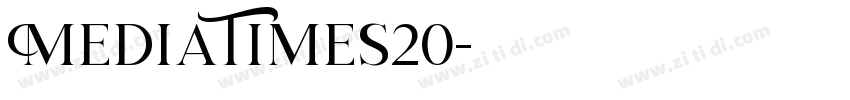 MediaTimes20字体转换