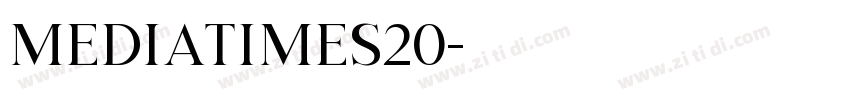 MediaTimes20字体转换