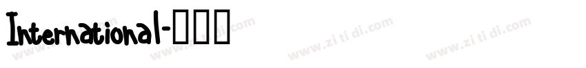 International字体转换