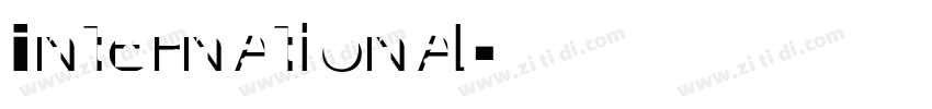 International字体转换