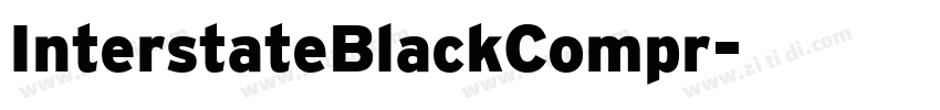 InterstateBlackCompr字体转换