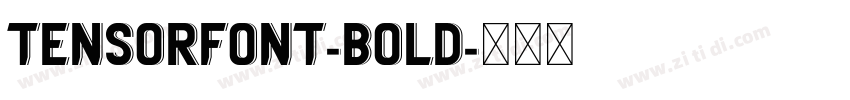 TensorFont-Bold字体转换