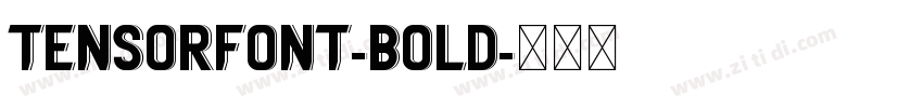TensorFont-Bold字体转换