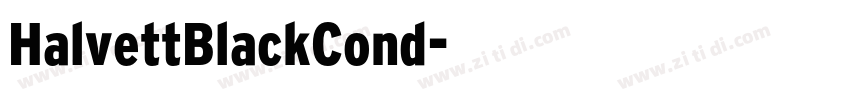 HalvettBlackCond字体转换