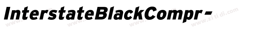InterstateBlackCompr字体转换