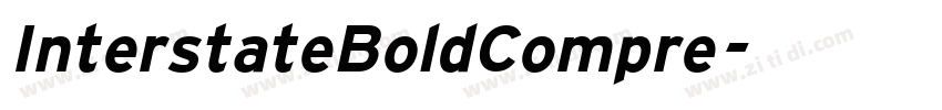 InterstateBoldCompre字体转换